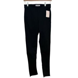 NWT Free People Black skinny pants with raw hem size 27